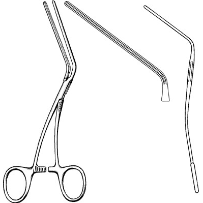 Sklar Cardiovascular DeBakey Atraumatic Peripheral Vessel Clamp Angled