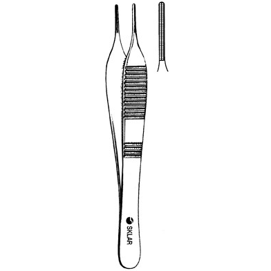 Sklar Cardiovascular Adson-DeBakey Forceps