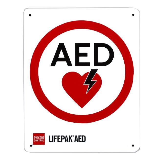 Physio-Control Traditional AED Location Sign