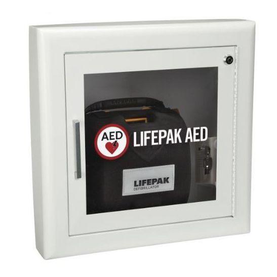 Physio-Control Semi-Recessed AED Wall Cabinet