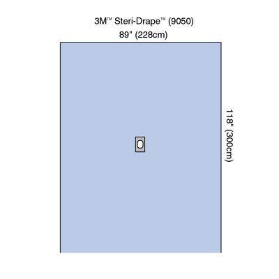 3M Steri-Drape General Surgery Adhesive Aperture Drape (10/Box)